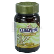 КАНГАВІТЕС З ВІТАМІНОМ С 500 мг ЗІ СМАКОМ АПЕЛЬСИНУ таблетки, 100 мг, флакон, № 90; Солгар Вітамін енд Херб