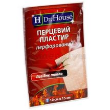 ПЛАСТИР ПЕРЦЕВИЙ "H Dr. House" 10 см х 15 см, перфорований, № 1; undefined