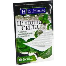 ПЛАСТИРЬ ЗНЕБОЛЮЮЧИЙ З МЕНТОЛОМ "ЦІЛЮЩА СИЛА" "H Dr House" 6 см х 10 см, перфорований, перфорований, № 1; Jiangsu Nanfang Medical Co., Ltd