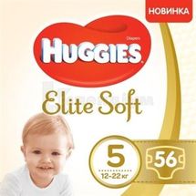 ПІДГУЗКИ ДИТЯЧІ ГІГІЄНІЧНІ HUGGIES ELITE SOFT розмір 5, № 56; Кімберлі-Кларк Україна