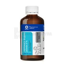 Перекису водню розчин 3% розчин для зовнішнього застосування водний, 3 %, флакон полімерний, 200 мл, № 1; Віола