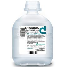 Глюкоза-Дарниця розчин для інфузій, 50 мг/мл, флакон, 200 мл, № 1; Дарниця ФФ