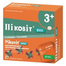 ПІКОВІТ® ЮНІК таблетки жувальні, № 27; КРКА