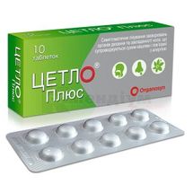 Цетло® Плюс таблетки, вкриті плівковою оболонкою, блістер, № 10; Organosyn Life Sciences