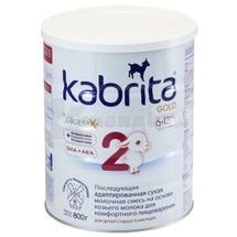 KABRITA 2 GOLD СУХА ДИТЯЧА СУМІШ ДЛЯ ПОДАЛЬШОГО ГОДУВАННЯ НА ОСНОВІ КОЗЯЧОГО МОЛОКА ДЛЯ ДІТЕЙ ВІКОМ ВІД 6 МІСЯЦІВ 800 г, № 1; Hyproca Nutrition B.V.