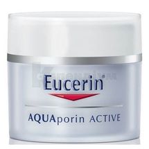 АКВАПорін НАСИЧЕНИЙ ЗВОЛОЖУЮЧИЙ КРЕМ ТМ "EUCERIN" денний, 50 мл, д/сух. та чутл. шкіри; Байєрсдорф