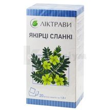 ЯКІРЦІ СЛАНКІ фіточай, фільтр-пакет, 1.5 г, № 20; ЗАТ "Ліктрави"