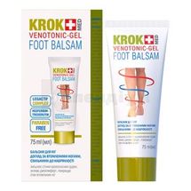 KROK MED VENOTONIC - GEL БАЛЬЗАМ ДЛЯ НІГ туба полімерна, 75 мл; Голден-Фарм