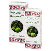 ДОБАВКА ДІЄТИЧНА "ГАРЦИНІЯ ЕКСТРАКТ" таблетки, 0,25 г, № 50; Фармаком