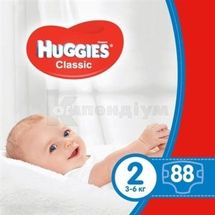 ПІДГУЗНИКИ ДИТЯЧІ ГІГІЄНІЧНІ HUGGIES CLASSIC mini (2), № 88; undefined