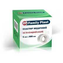 FAMILY PLAST ПЛАСТИР МЕДИЧНИЙ НА ПОЛІМЕРНІЙ ОСНОВІ 5 см х 500 см, № 1; undefined