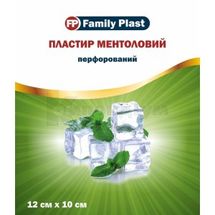 FAMILY PLAST ПЛАСТИР МЕНТОЛОВИЙ З ПЕРЦЕМ ПЕРФОРОВАНИЙ 12 см х 10 см, № 1; Аргопласт