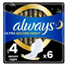 ПРОКЛАДКИ ГІГІЄНІЧНІ УЛЬТРАТОНКІ ALWAYS ULTRA ultra secure night, з ароматом, з ароматом, № 6; Hyginett