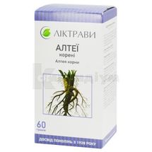 Алтеї корені корені, 60 г, пачка, з внутрішн. пакетом, з внутр. пакетом, № 1; ЗАТ "Ліктрави"