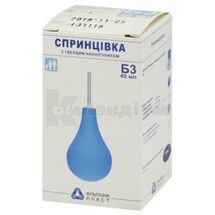 СПРИНЦІВКА ПЛАСТИЗОЛЬНА ПОЛІВІНІЛХЛОРИДНА СПП-АЛЬПІНА ПЛАСТ б-3, 40 мл, № 1; undefined