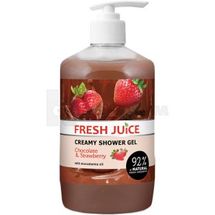 ГЕЛЬ ДЛЯ ДУШУ "FRESH JUICE" крем-гель, 750 мл, chocolate & strawberry, chocolate & strawberry; Ельфа ФФ