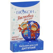 БАЛЬЗАМ ДИТЯЧИЙ ДЛЯ ГУБ серії "ЗИМОВИЙ ДОГЛЯД" 4.6 г; МНВО Біокон