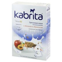 KABRITA® ГРЕЧАНА КАША НА ОСНОВІ КОЗЯЧОГО МОЛОКА З ЯБЛУКОМ І АБРИКОСОМ 180 г, з 5 місяців, з 5 місяців, № 1; Hyproca Nutrition B.V.