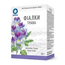 Фіалки трава трава, 50 г, пачка, з внутрішн. пакетом, з внутр. пакетом, № 1; Віола