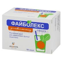 Файболекс саше, 5.8 г, з апельсиновим смаком, № 10; Ананта Медікеар Лімітед