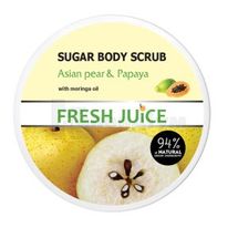 СКРАБ ДЛЯ ТІЛА ЦУКРОВИЙ серії "FRESH JUICE" 225 мл, asian pear & papaya, asian pear & papaya; Ельфа ФФ