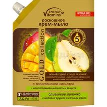 КРЕМ-МИЛО РОЗКІШНЕ тм "ВКУСНЫЕ СЕКРЕТЫ" "ENERGY OF VITAMINS" оливкове молочко, 450 мл, с медовой грушей и сочным манго, с медов. грушей и сочным манго; Альянс Краси