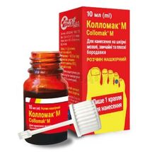 Колломак® М розчин нашкірний, 167 мг/г, флакон, 10 мл, № 1; ALEXPHARM