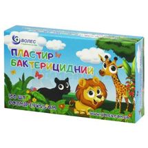 ПЛАСТИР БАКТЕРИЦИДНИЙ "ВОЛЕС" 1,9 см х 5,5 см, на п/е основі з малюнком, № 100; Цзеінг Бангли Медикал Продактс Ко., Лтд