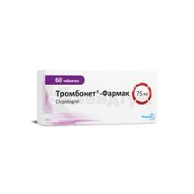 Тромбонет®-Фармак таблетки, вкриті плівковою оболонкою, 75 мг, блістер, № 60; Фармак