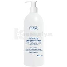 ЗАСІБ КРЕМОВИЙ ДЛЯ ІНТИМНОЇ ГІГІЄНИ серія "INTIMATE CREAMY WASH" тм ZIAJA 500 мл, з гіалурон. кислотою; ZIAJA