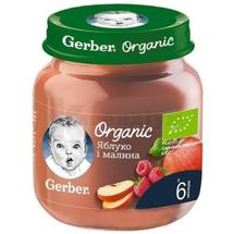 ПЮРЕ тм "GERBER" ЯБЛУКО МАЛИНА ОРГАНІК 125 г, № 1; Нестле Україна