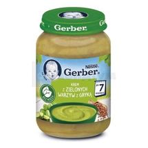 СУП-ПЮРЕ тм "GERBER" ЗЕЛЕНІ ОВОЧІ З ГРЕЧКОЮ 190 г, № 1; Nestle Swiss