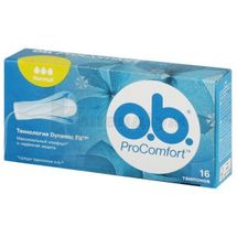 Тампони жіночі гігієнічні серії "O.B." procomfort normal, № 16; Джонсон і Джонсон Україна