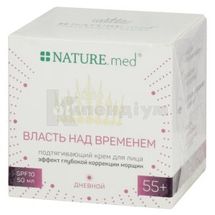 КРЕМ "NATURE.MED.ANTI AGE. ВЛАДА НАД ЧАСОМ (TIMELESSNESS)" ДЕННИЙ, ПІДТЯГУЮЧИЙ ДЛЯ ОБЛИЧЧЯ 55+, 50 мл, з ефектом глибокої корекції зморшок, з еф. глибокої корекції зморш.; Георг Біосистеми