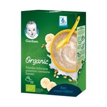 КАША СУХА МОЛОЧНА ШВИДКОРОЗЧИННА GERBER® ORGANIC ПШЕНИЧНО-ВІВСЯНА з бананом, 240 г, для дітей від 6 місяців, для дітей від 6 місяців, № 1; Нестле Україна