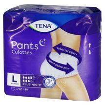 ПІДГУЗНИКИ ДЛЯ ДОРОСЛИХ TENA PANTS PLUS NIGHT large (l), № 12; Ессіті Україна