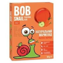 МАРМЕЛАД НАТУРАЛЬНИЙ BOB SNAIL (УЛИТКА БОБ) 54 г, яблуко-морква, яблуко-морква, № 1; Еко Снек