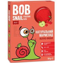 МАРМЕЛАД НАТУРАЛЬНИЙ BOB SNAIL (УЛИТКА БОБ) 54 г, яблуко-вишня, яблуко-вишня, № 1; Еко Снек