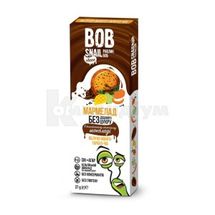 МАРМЕЛАД НАТУРАЛЬНИЙ BOB SNAIL (УЛИТКА БОБ) яблуко-манго-гарбуз-чіа, 27 г, в бельгійському молочному шоколаді, в бельгійському молоч. шокол., № 1; Еко Снек