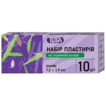 Набір пластирів для ран Teta® на тканинній основі 1,9 см х 7,2 см, № 10; Тетафарм