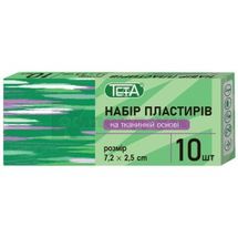 Набір пластирів для ран Teta® на тканинній основі 2,5 см х 7,2 см, № 10; Тетафарм