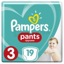 ПІДГУЗНИКИ-ТРУСИКИ ДИТЯЧІ PAMPERS PANTS midi (6-11 кг), № 19; Проктер енд Гембл Україна