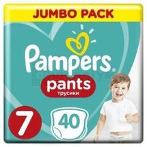 ПІДГУЗНИКИ-ТРУСИКИ ДИТЯЧІ PAMPERS PANTS size (17+ кг), № 40; Проктер енд Гембл Україна