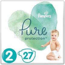 ПІДГУЗНИКИ ДИТЯЧІ PAMPERS PURE PROTECTION mini (4-8 кг), № 27; Проктер енд Гембл