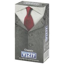 ПРЕЗЕРВАТИВИ ЛАТЕКСНІ "VIZIT" classic класичні, № 12; ЦПР Продукціон