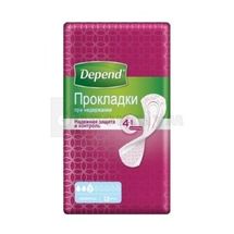 Прокладки для жінок при нетриманні сечі Depend normal plus, при середньому нетриманні сечі, п/середн. нетрим. сечі, № 12; Кімберлі-Кларк Україна