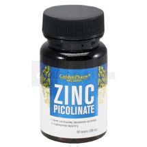 ЦИНКА ПІКОЛІНАТ таблетки, 300 мг, № 90; Голден-Фарм