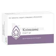 Клімедикс таблетки, вкриті плівковою оболонкою, 1 мг + 2 мг, блістер, № 84; Гедеон Ріхтер