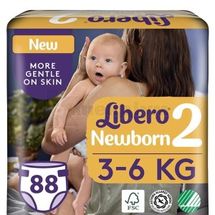 ПІДГУЗКИ ДИТЯЧІ "LIBERO" newborn 2 (3-6 кг), № 88; ЕсСіЕй Хайджин Продактс