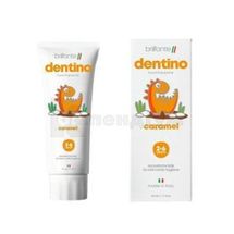 BRILLANTE DENTINO CARAMEL KIDS ЗУБНА ПАСТА-ГЕЛЬ ДЛЯ ДІТЕЙ 2-6 РОКІВ ЗІ СМАКОМ КАРАМЕЛІ 50 мл; Betafarma